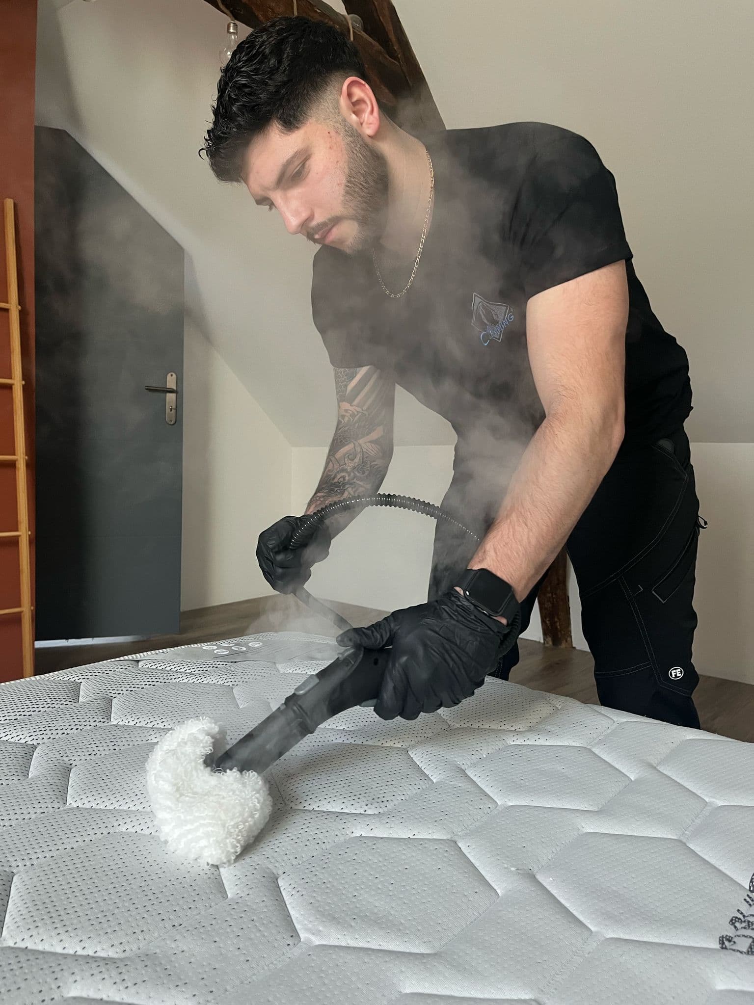 Nettoyage d'un matelas