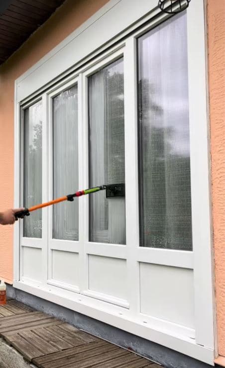 Nettoyage d'une porte fênetre